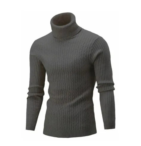Turtleneck Pullovers Sweaters Men 2020 Autumn Winter Solid Color Long Sleeve Knitting Sweater Thickening Men's Bottoming Shirt