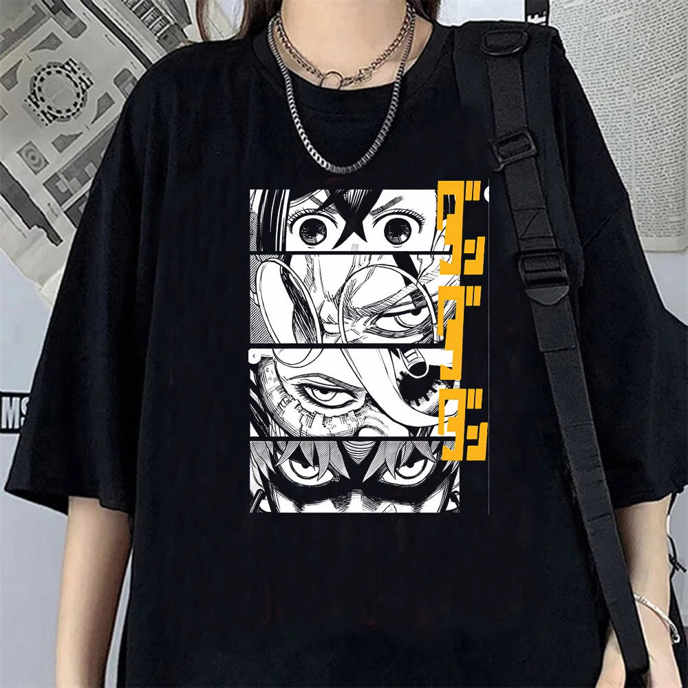 Seiko Ayase T-shirt Dandadan Cosplay Anime T Shirt Cartoon Short Sleeve Harajuku Tshirt Women Men