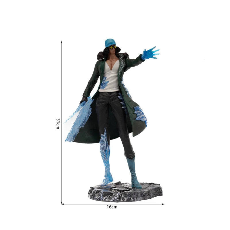 31cm One Piece Anime Character Aokiji Sorayama Hand-made PVC Model Statue Doll Collection Toy Gift Desktop Decoration Ornaments