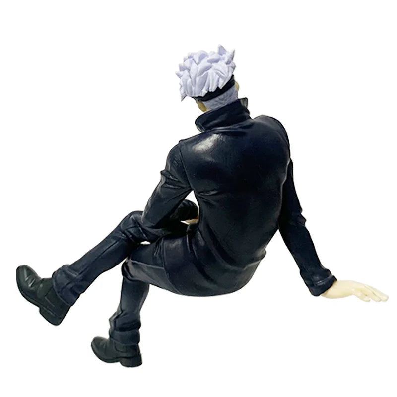 Jujutsu Kaisen 11cm 14cm Sitting Satoru Gojo Figure With Chair Break Time Collection Model Anime Decoration Toys Gifts