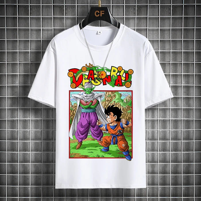 dragon Ball White T-shirt Cotton Anime Graphic Tee Men Women Classic Characters Blue Sky Cf Brand Akira Toriyama Signature