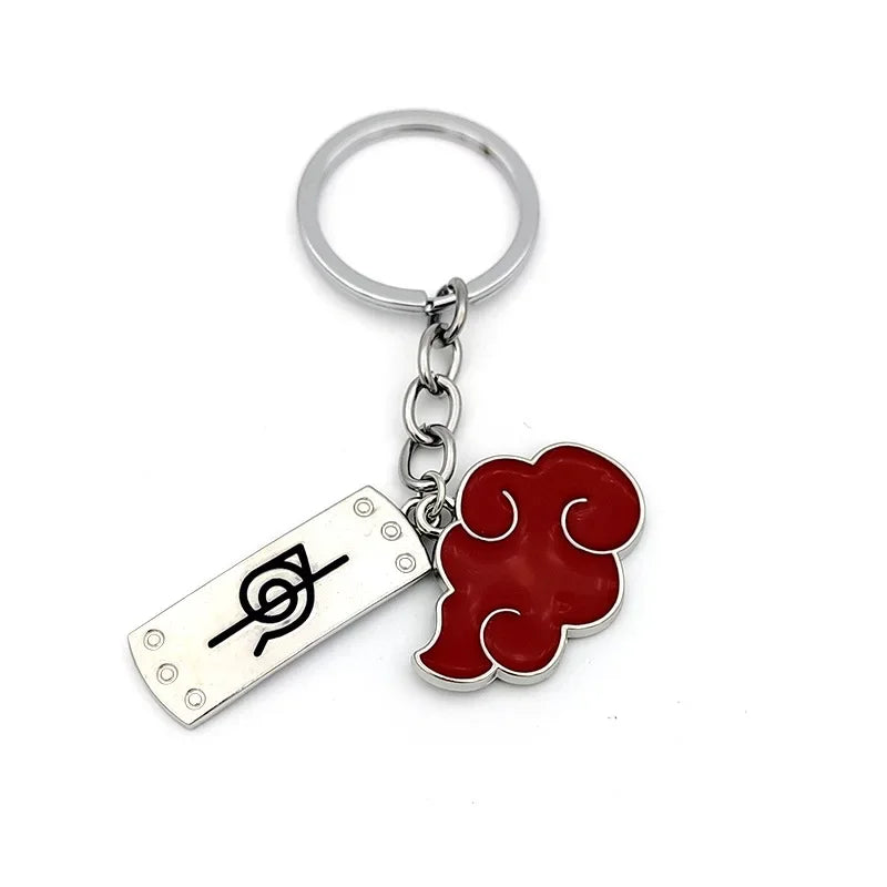 Naruto Keychain Toy Xiao Organization Red Cloud Keychain Kunai Shuriken Konoha Ninja Backpack Accessories Christmas Gift