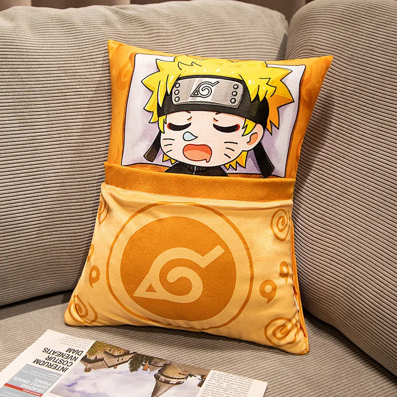 Cartoon secondary Naruto anime Kakashi Naruto plush pillow can be lifted by the doll surrounding the