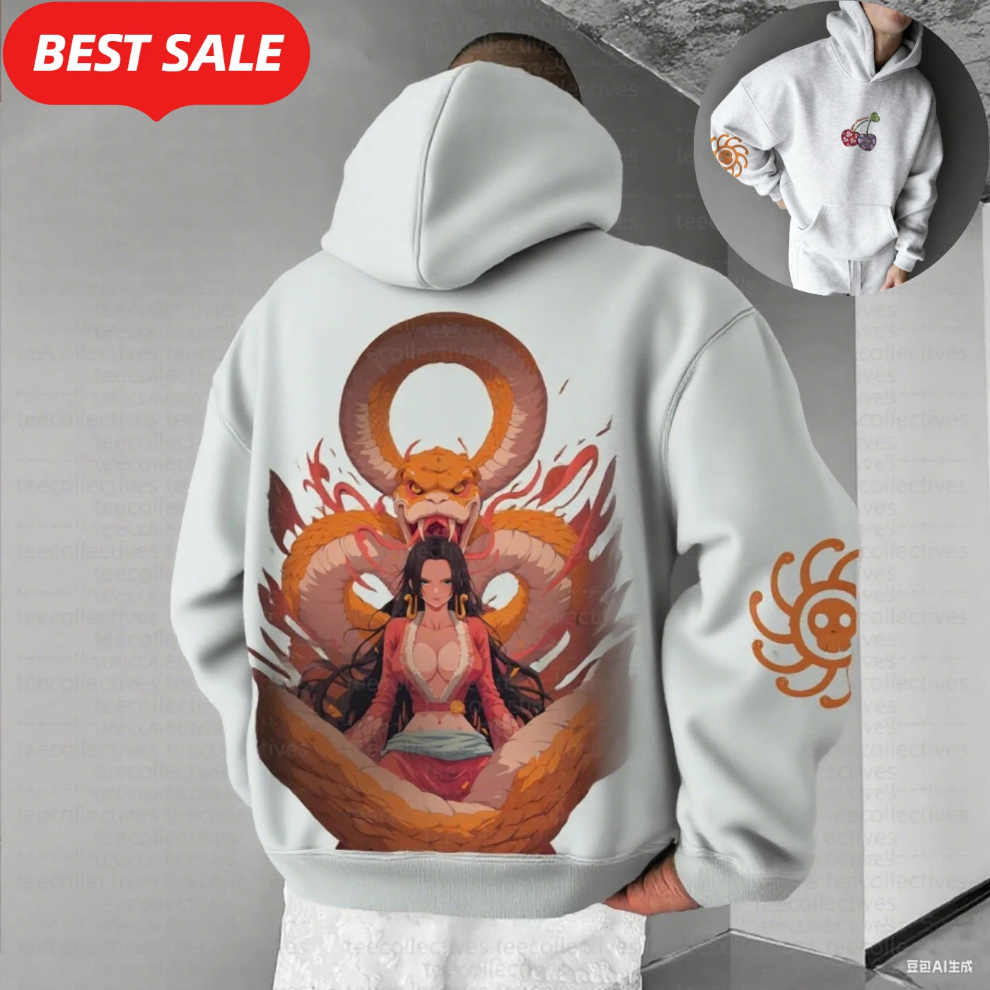 Hancock Anime One Piece 2025 Winter Hoodie Men Harajuku Street Vintage Women Oversized Hooded Sweatshirt Long Sleeve Unisex Top