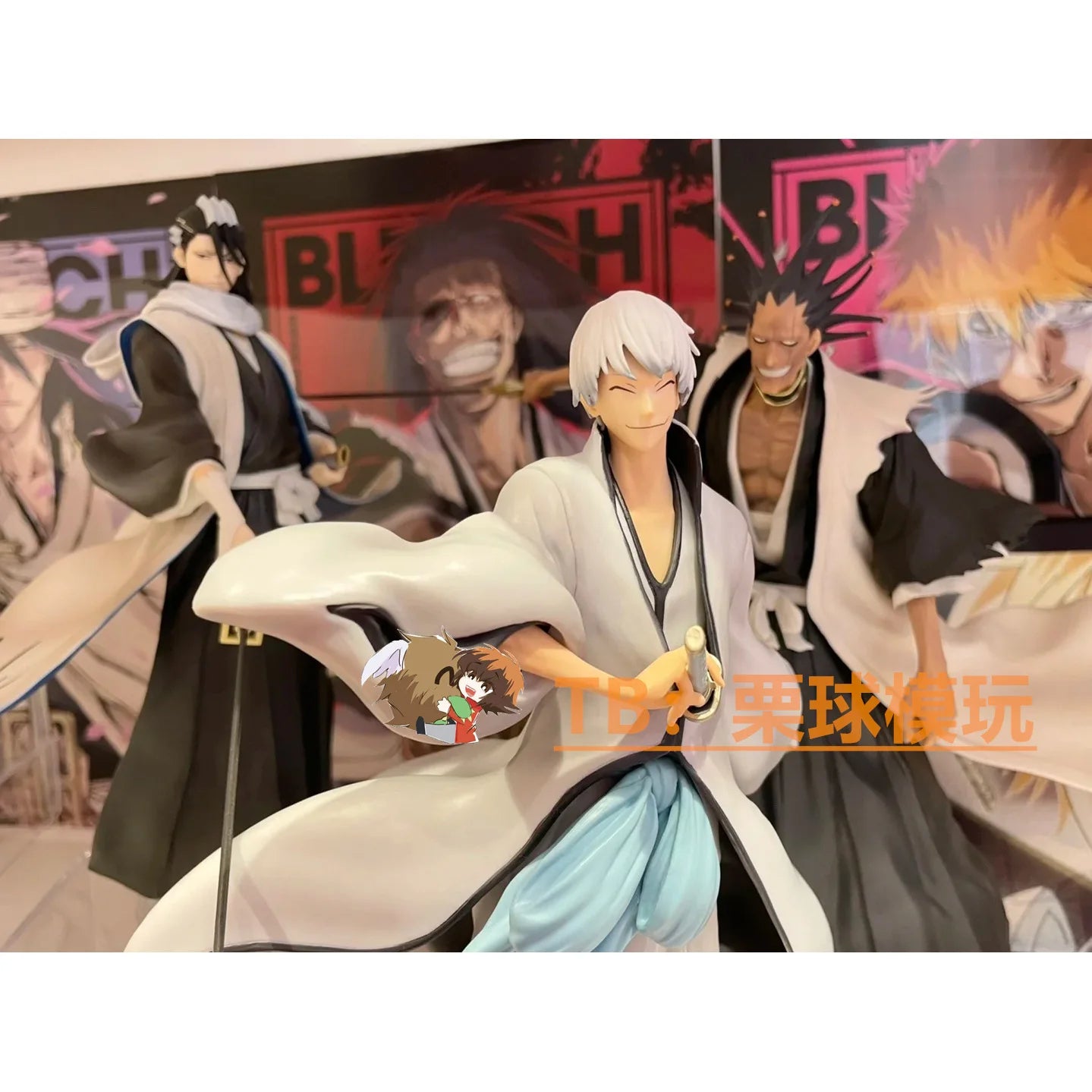 New In Stock Bandai One Time Bleach Realm White Ichigo Market Maru Silver Gengmu Sword Eight Decayed Wood White Ya Handmade Gift