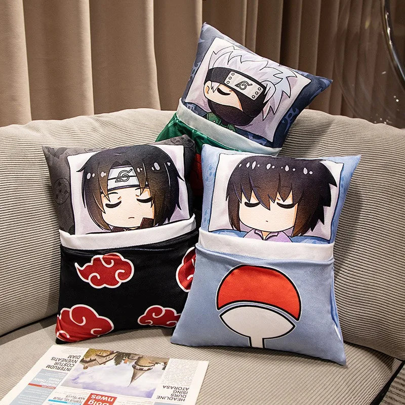 Cartoon secondary Naruto anime Kakashi Naruto plush pillow can be lifted by the doll surrounding the
