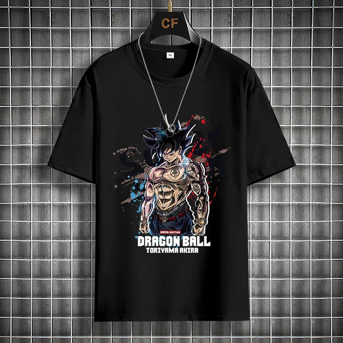 dragon Ball White T-shirt Cotton Anime Graphic Tee Men Women Classic Characters Blue Sky Cf Brand Akira Toriyama Signature