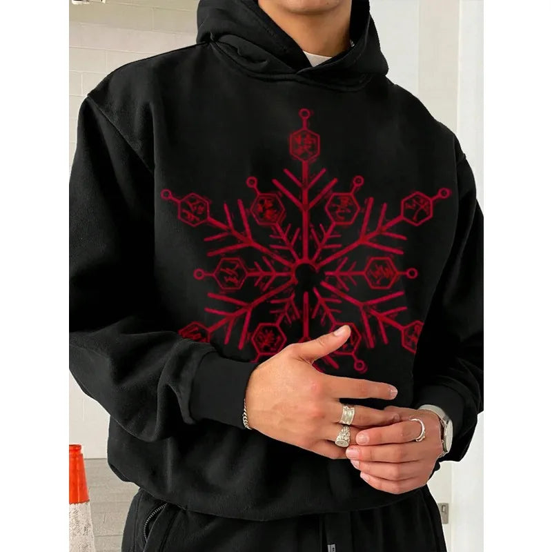 Anime Demon Slayer Akaza Print White Hoodie, Oversized Streetwear Sweatshirt for Men Women Long Sleeve Casual Autumn Top, Unisex