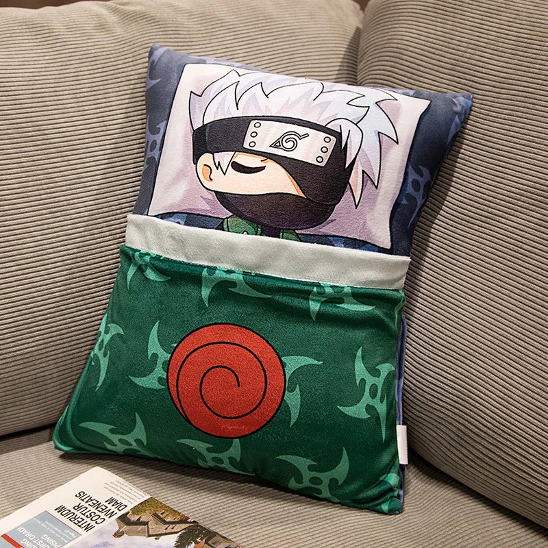 Cartoon secondary Naruto anime Kakashi Naruto plush pillow can be lifted by the doll surrounding the