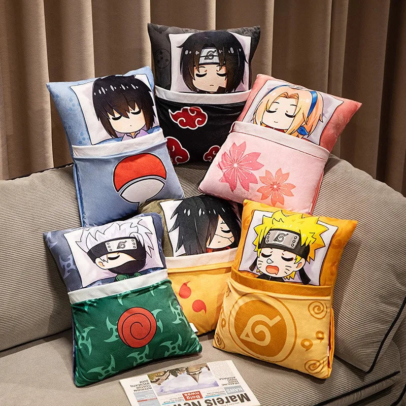 Cartoon secondary Naruto anime Kakashi Naruto plush pillow can be lifted by the doll surrounding the