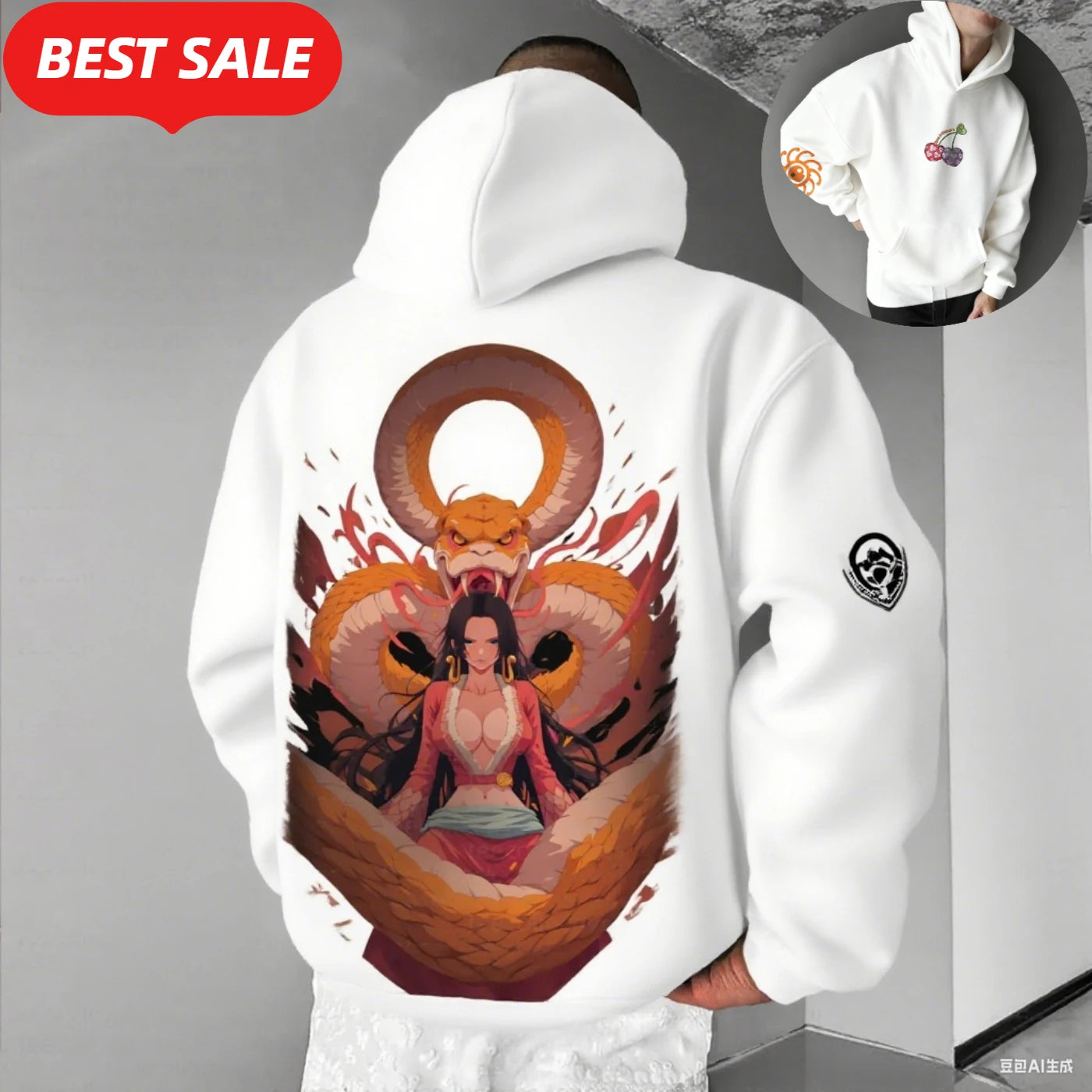 Hancock Anime One Piece 2025 Winter Hoodie Men Harajuku Street Vintage Women Oversized Hooded Sweatshirt Long Sleeve Unisex Top