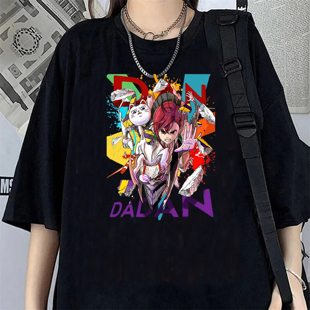 Seiko Ayase T-shirt Dandadan Cosplay Anime T Shirt Cartoon Short Sleeve Harajuku Tshirt Women Men