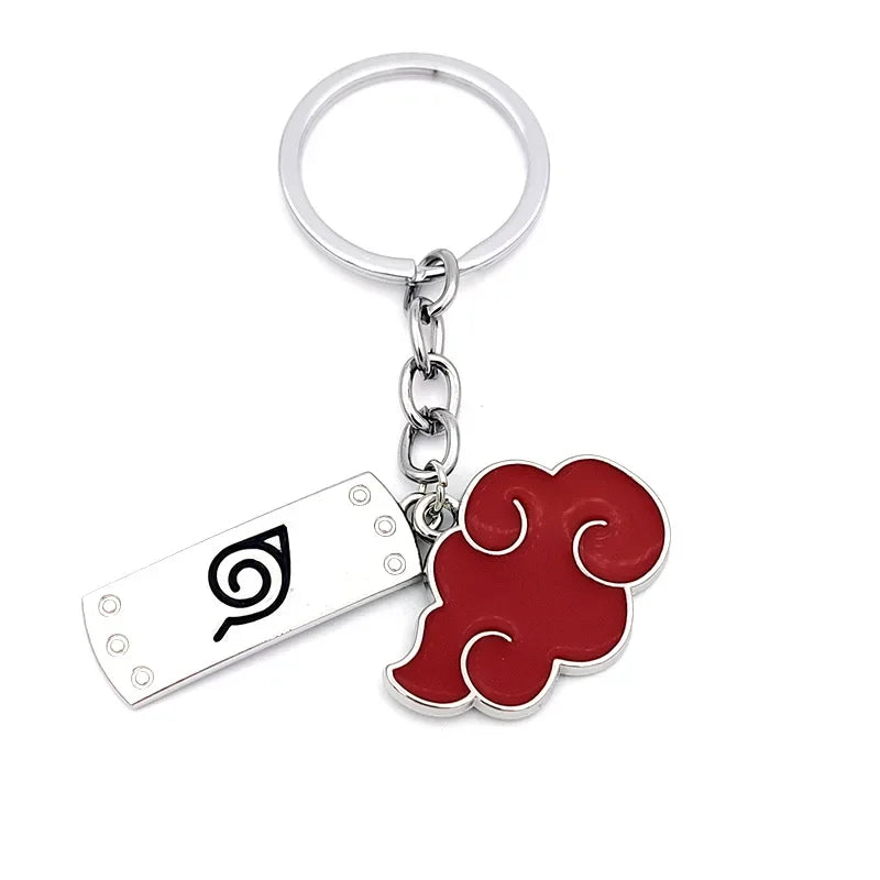 Naruto Keychain Toy Xiao Organization Red Cloud Keychain Kunai Shuriken Konoha Ninja Backpack Accessories Christmas Gift