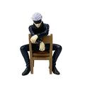 Jujutsu Kaisen 11cm 14cm Sitting Satoru Gojo Figure With Chair Break Time Collection Model Anime Decoration Toys Gifts