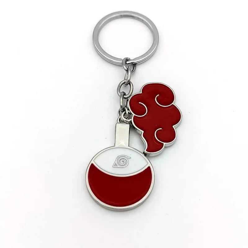 Naruto Keychain Toy Xiao Organization Red Cloud Keychain Kunai Shuriken Konoha Ninja Backpack Accessories Christmas Gift