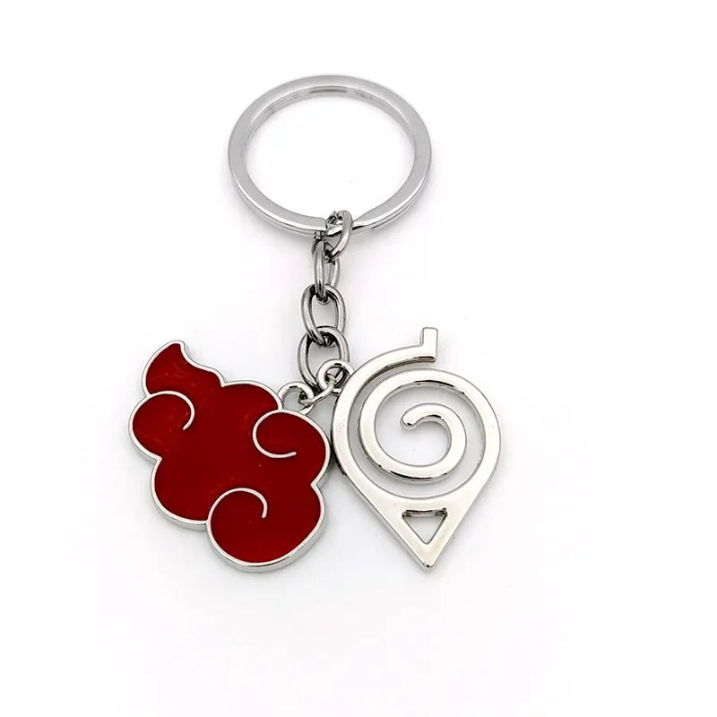 Naruto Keychain Toy Xiao Organization Red Cloud Keychain Kunai Shuriken Konoha Ninja Backpack Accessories Christmas Gift