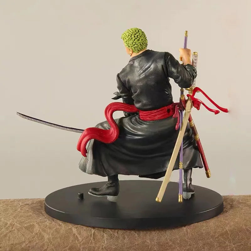 Anime Figure One Piece Action Roronoa Zoro Three-Knife Collection Model Toys Kids Dolls Gifts Decorations