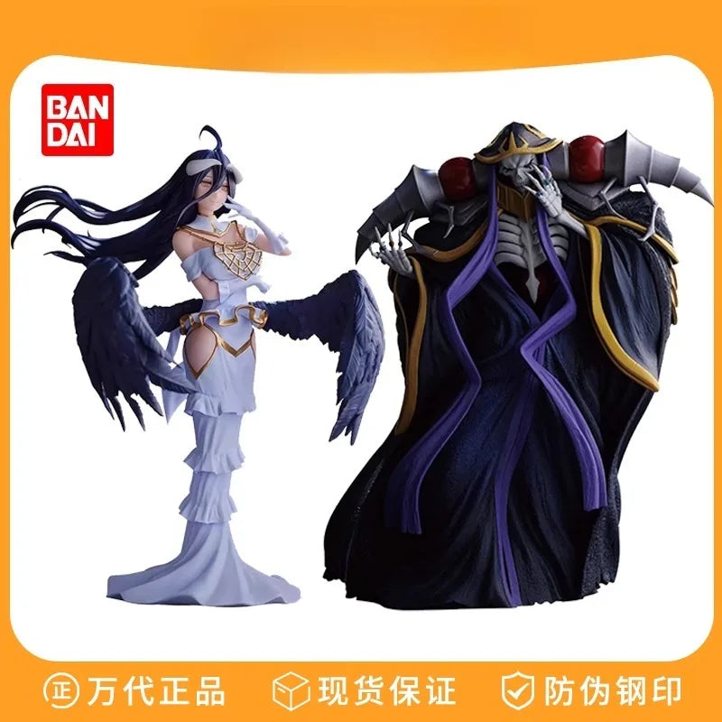 Bandai Banpresto Overlord Albedo Action Figure - Succubus Ainz Ooal Gown Skeleton King Anime Collectible Decoration Gift