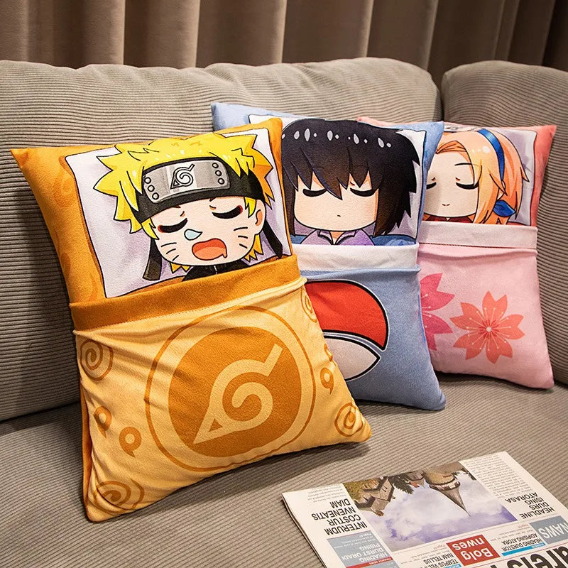 Cartoon secondary Naruto anime Kakashi Naruto plush pillow can be lifted by the doll surrounding the