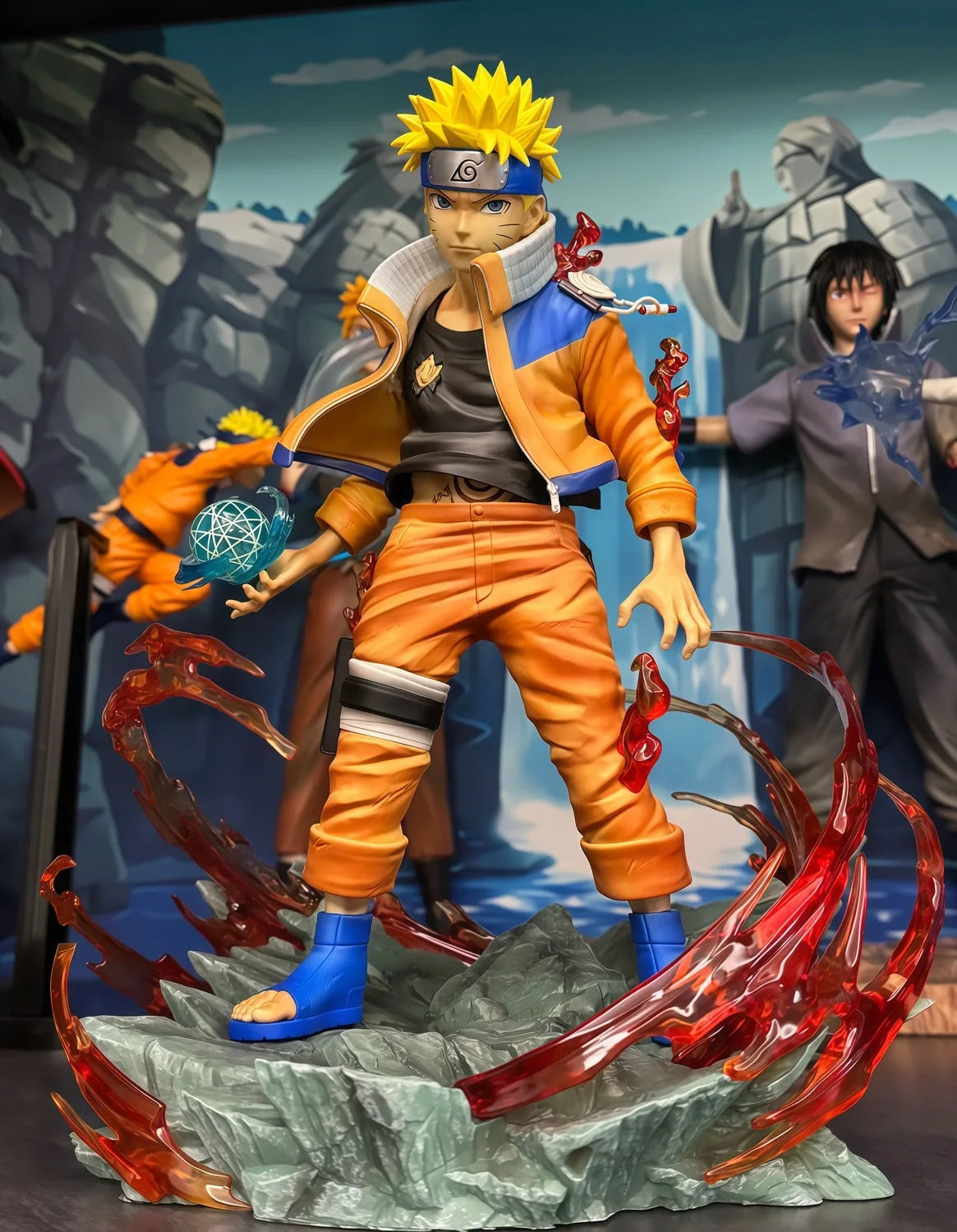 Naruto Figure Uzumaki Naruto Action Figures Two Heads Figurine Pvc Doll Statue Collection Desk Decoration Model Toy Kids Gifts