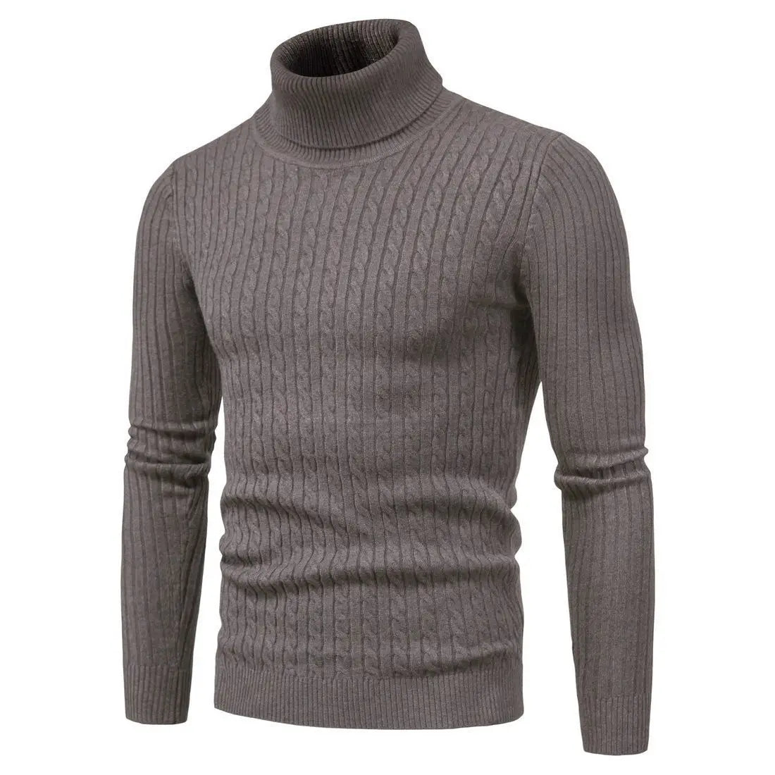 Turtleneck Pullovers Sweaters Men 2020 Autumn Winter Solid Color Long Sleeve Knitting Sweater Thickening Men's Bottoming Shirt