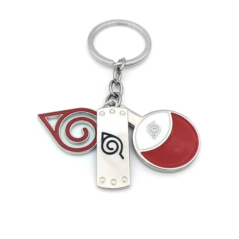 Naruto Keychain Toy Xiao Organization Red Cloud Keychain Kunai Shuriken Konoha Ninja Backpack Accessories Christmas Gift