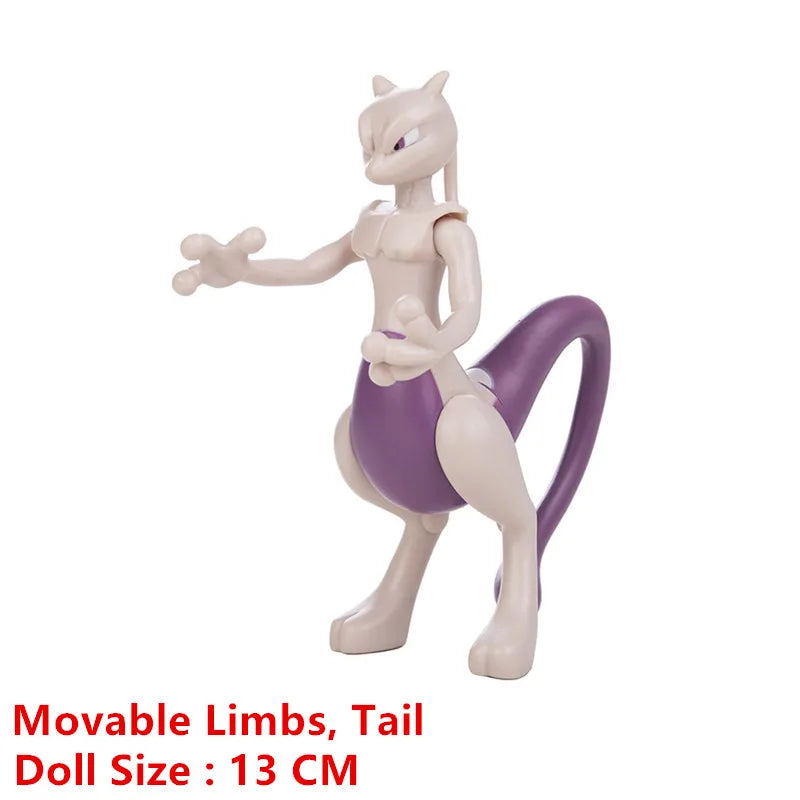 New Pokemon Cartoons Movie Anime Figure Pikachu Mewtwo Gengar Gurado Pocket Monster Action Model Toys Kids Gifts Bulk Buy Lot