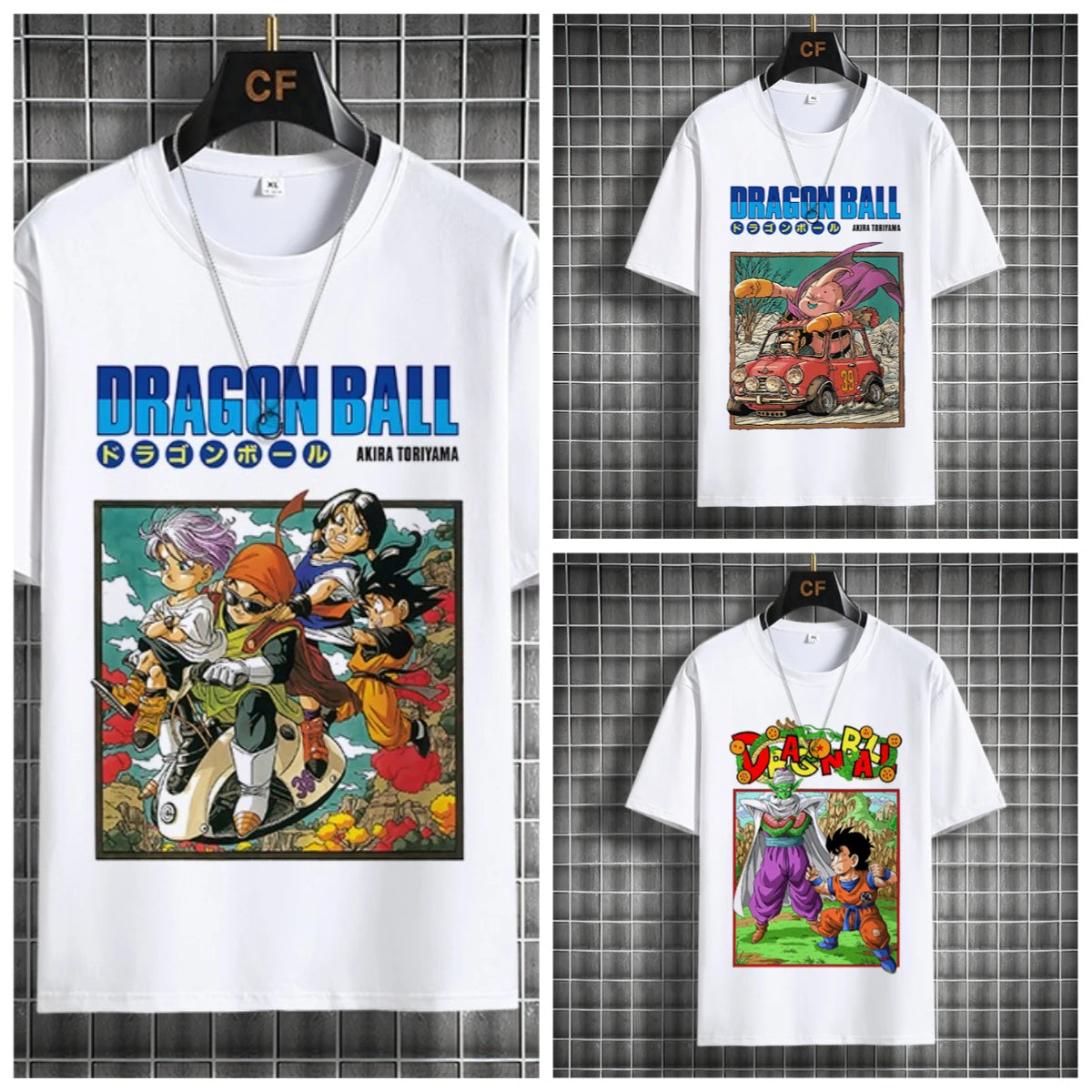 dragon Ball White T-shirt Cotton Anime Graphic Tee Men Women Classic Characters Blue Sky Cf Brand Akira Toriyama Signature