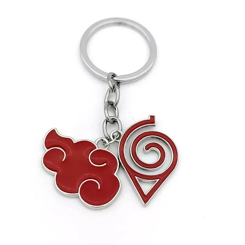 Naruto Keychain Toy Xiao Organization Red Cloud Keychain Kunai Shuriken Konoha Ninja Backpack Accessories Christmas Gift