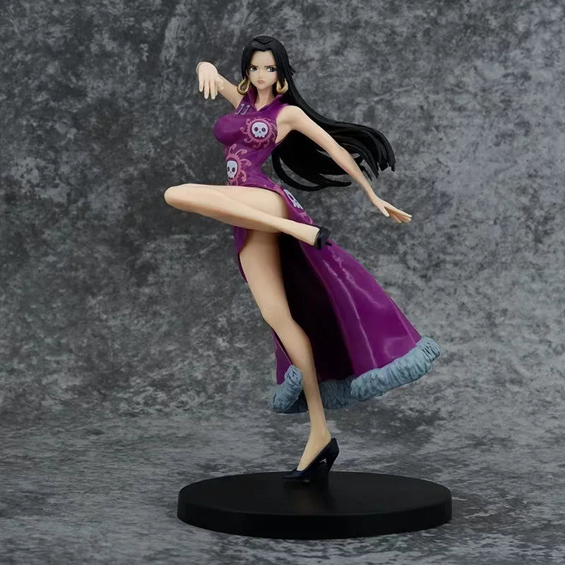 One Piece Adult Anime Figures Toys GK Snake Princess Boa Hancock Action Figure 21cm Sexy Cheongsam Girl Doll Figures Statue# Col