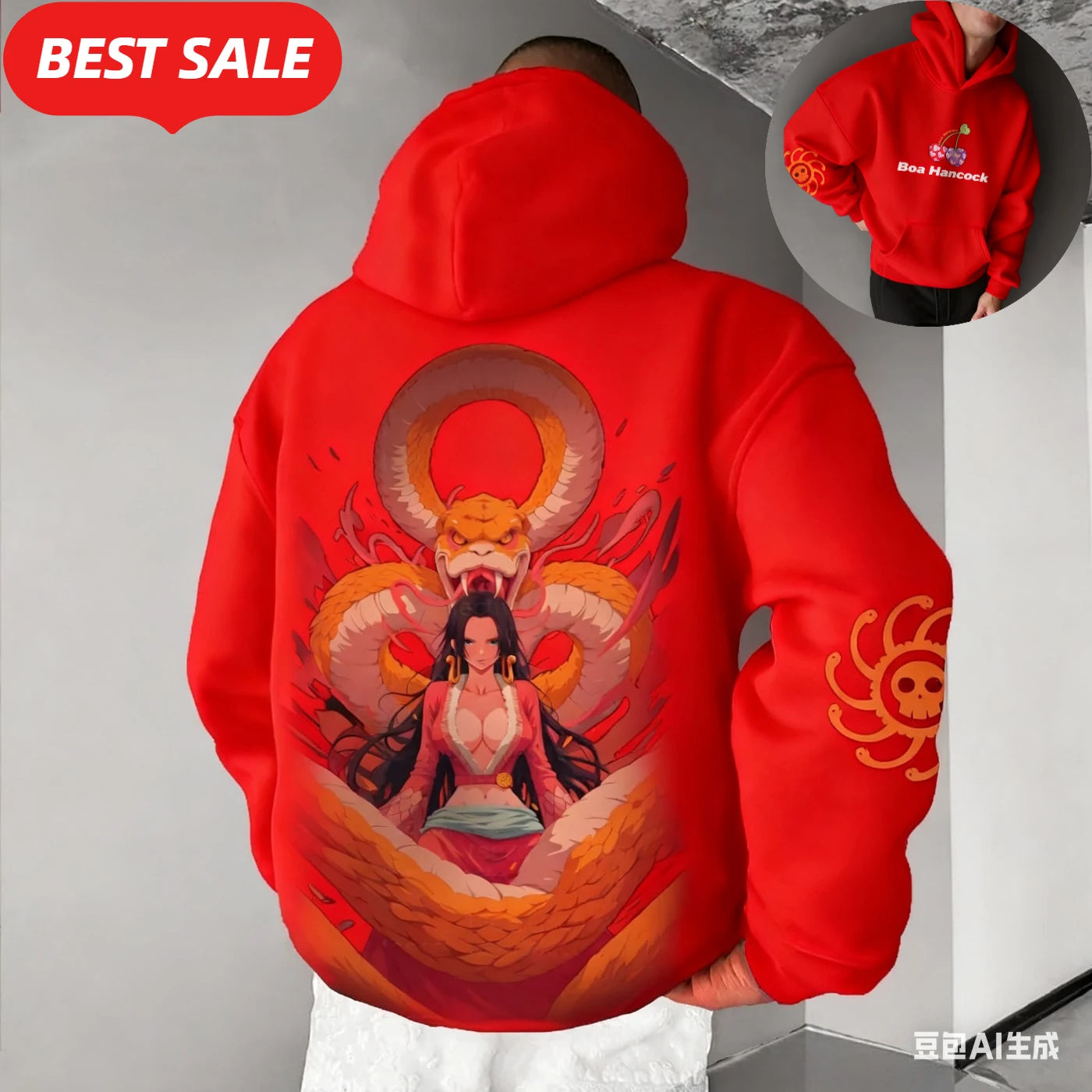 Hancock Anime One Piece 2025 Winter Hoodie Men Harajuku Street Vintage Women Oversized Hooded Sweatshirt Long Sleeve Unisex Top