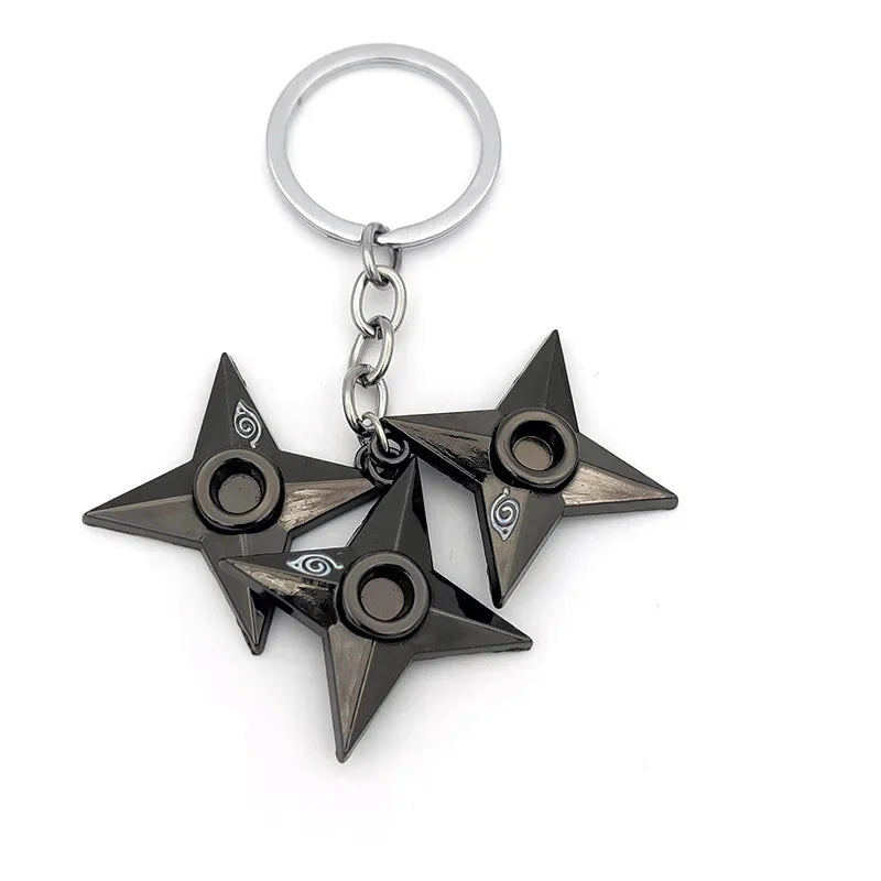 Naruto Keychain Toy Xiao Organization Red Cloud Keychain Kunai Shuriken Konoha Ninja Backpack Accessories Christmas Gift