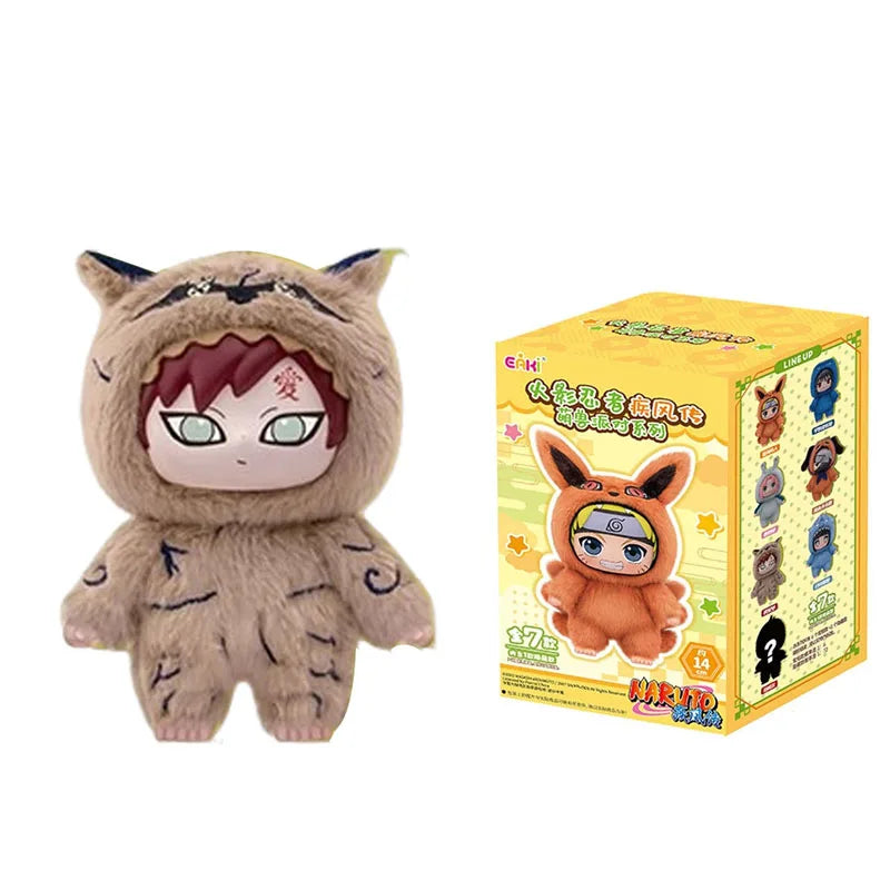 Hot Naruto Itachi Sasuke Kakashi Gaara Series Blind Box Trendy Toy Figure Plush Pendant Collection Birthday Present