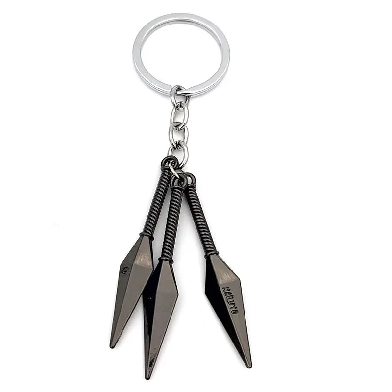 Naruto Keychain Toy Xiao Organization Red Cloud Keychain Kunai Shuriken Konoha Ninja Backpack Accessories Christmas Gift