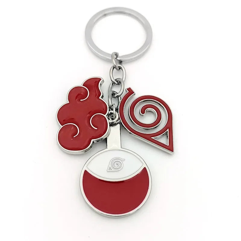 Naruto Keychain Toy Xiao Organization Red Cloud Keychain Kunai Shuriken Konoha Ninja Backpack Accessories Christmas Gift