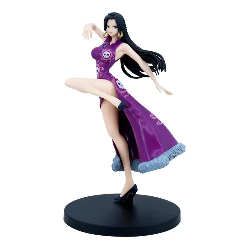 One Piece Adult Anime Figures Toys GK Snake Princess Boa Hancock Action Figure 21cm Sexy Cheongsam Girl Doll Figures Statue# Col
