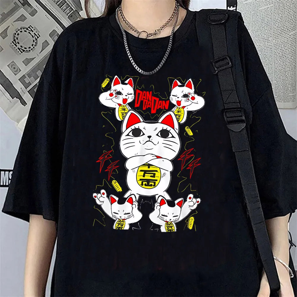 Seiko Ayase T-shirt Dandadan Cosplay Anime T Shirt Cartoon Short Sleeve Harajuku Tshirt Women Men